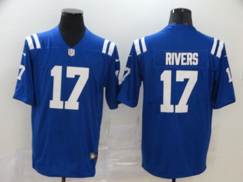 Men Indianapolis Colts 17 Rivers Blue New Nike Limited Vapor Untouchable NFL Jerseys